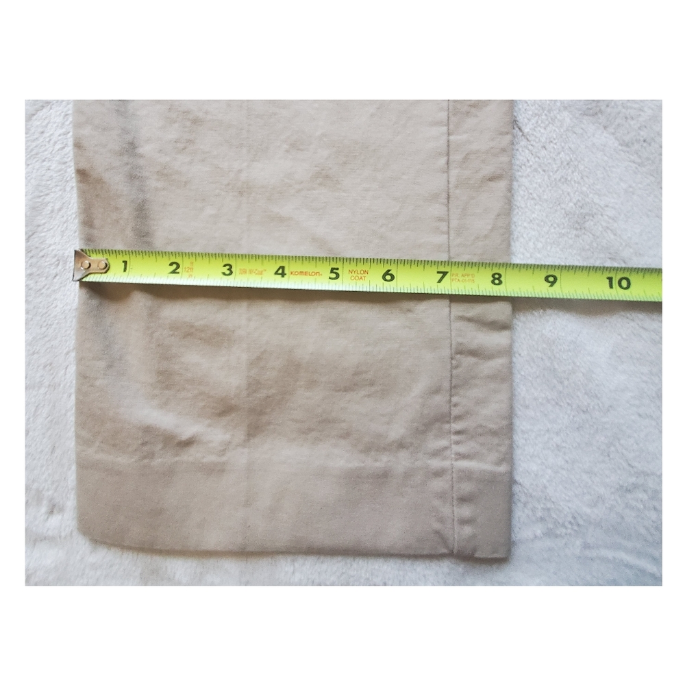 J crew chinos trousers beige flat front cotton size 32x32 - Picture 2 of 8